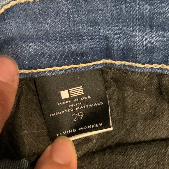 Flying Monkey light wash size 29 jeans - Picture 4 of 5